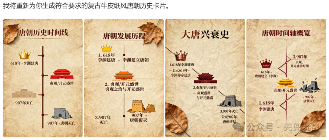 复古风知识卡片示例
